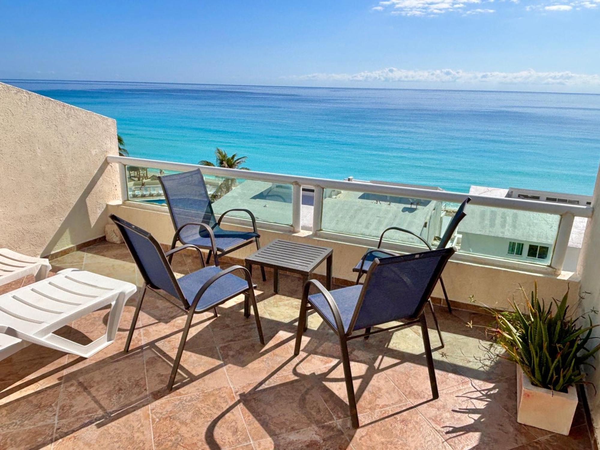 Penthouse Spectacular Ocean View Terrace Brisas Cancun Hotel Zone Exterior foto